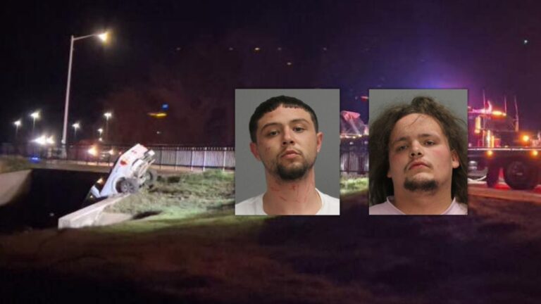 Bryan police say men who evaded officers arrested after crashing pickup truck