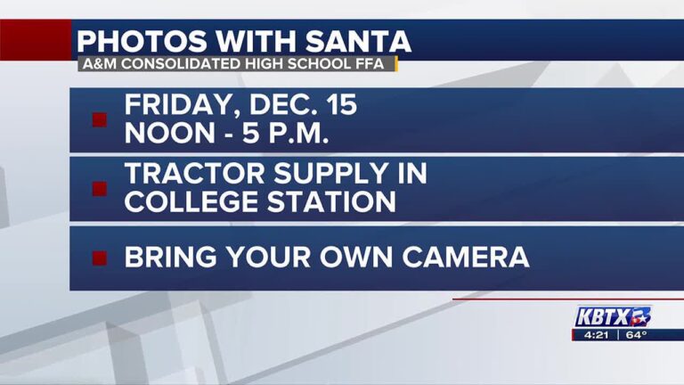 Take pictures with Santa, animals to support AMCHS FFA