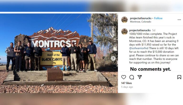 Students from Texas A&M’s Corp of Cadets march 1,000 miles to raise awareness and funds