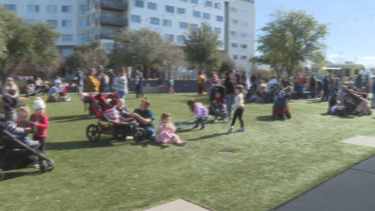 Dozens of kids celebrate Noon Years Eve Sunday