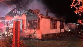 No injuries reported after home goes up in flames near Benchley community