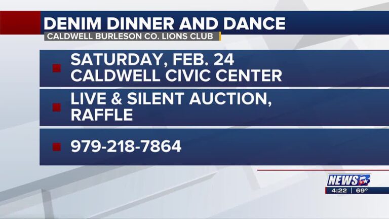 Caldwell-Burleson County Lions Club Denim Dinner and Dance