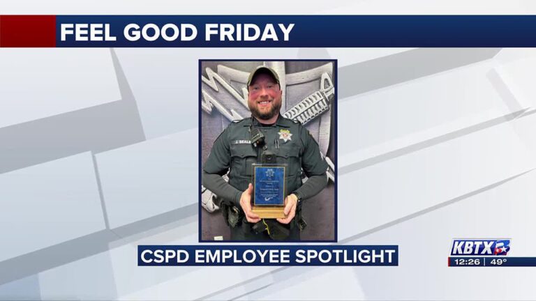 CSPD officer recognized for helping save a life