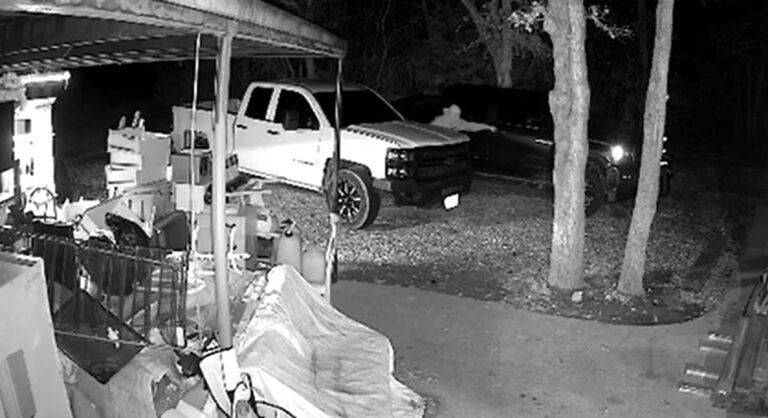 Video shows thief smashing truck window outside College Station home