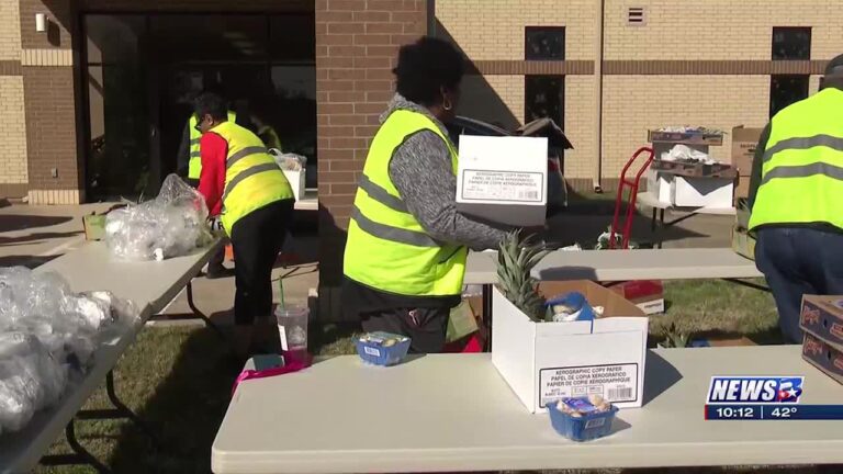 First United Methodist Church holds first grocery drive of the year