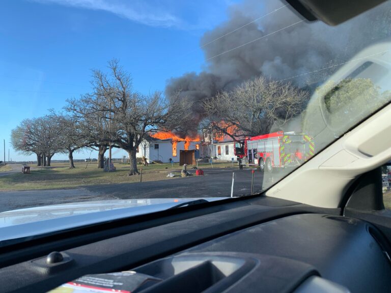 Fire reported at historic church in Burleson County