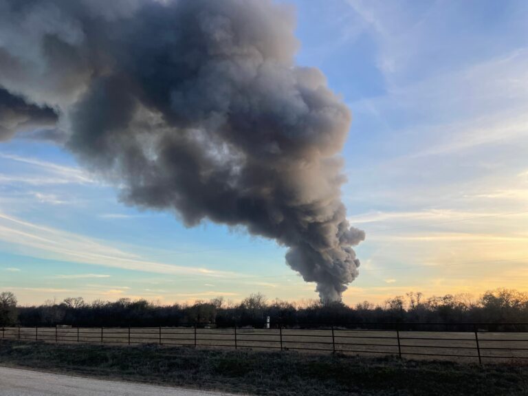 Several departments respond to large fire in north Brazos County