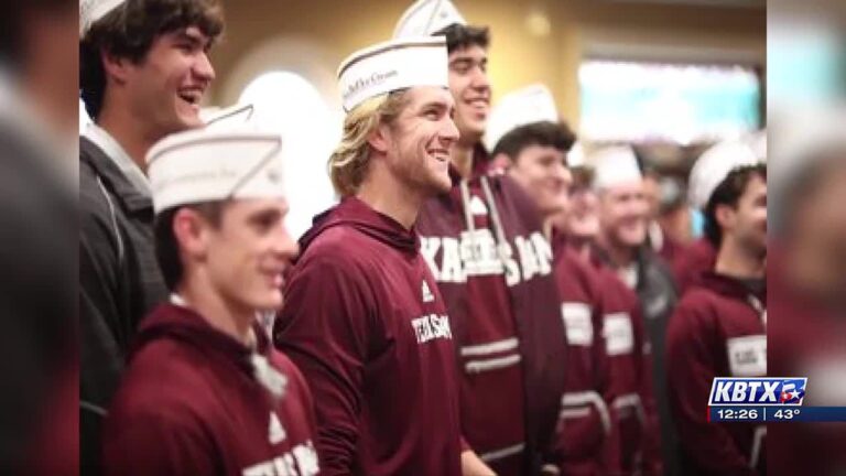 Aggie baseball team lives the sweet life at Blue Bell Creameries