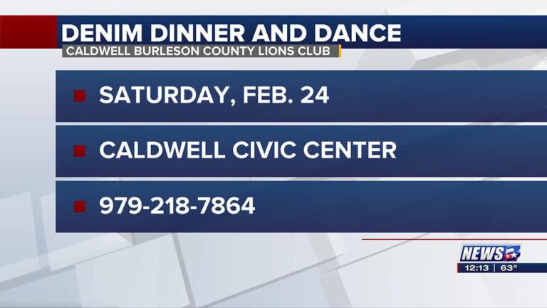 Caldwell Burleson County Lions Club to host dinner and dance