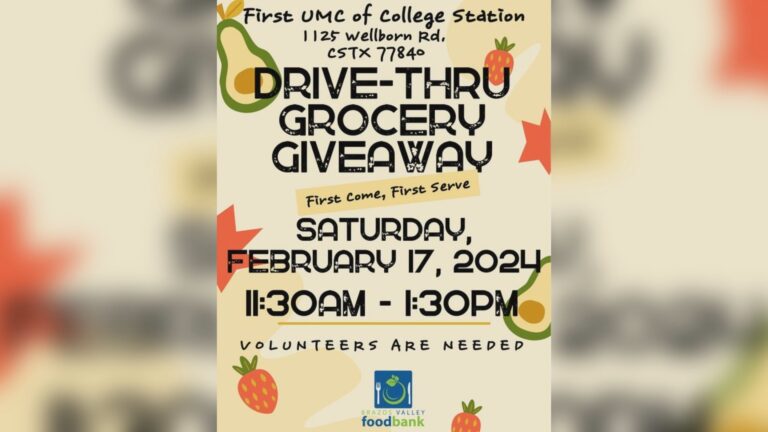 First United Methodist Church to host Grocery Giveaway Feb. 17