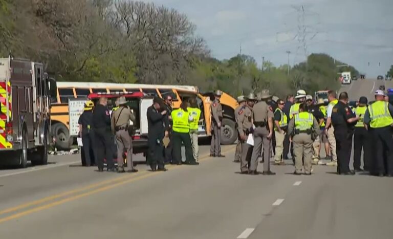 At least 2 dead after school bus and concrete truck collide in Bastrop County