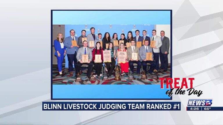 Treat of the Day: Blinn College Livestock Judging Team ranks number one