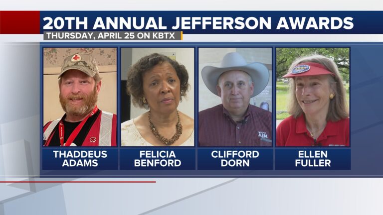 KBTX honors 2024 Jefferson Award winners