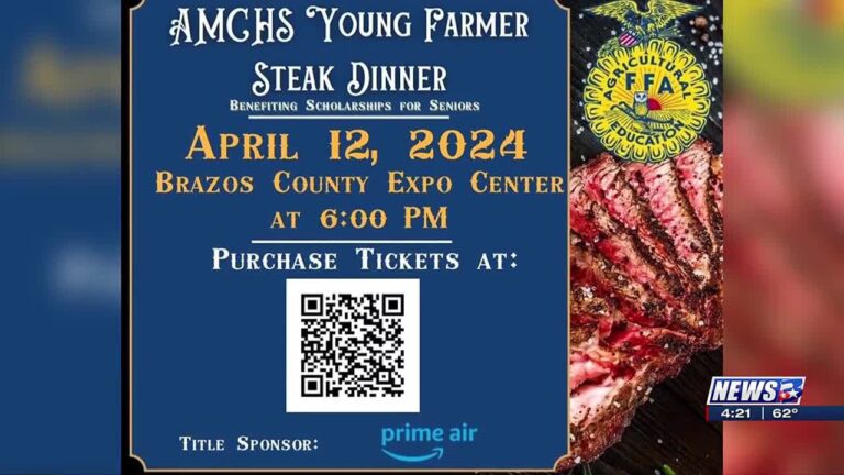 AMCHS Young Farmer Steak Dinner to benefit scholarships