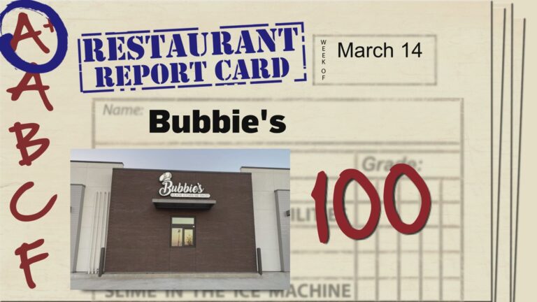 Restaurant Report Card: March 14, 2024