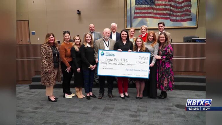 Feel Good Friday: Bryan ISD CTE Complex gets big donation