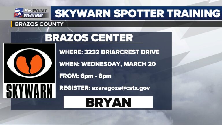 National Weather Service to host SKYWARN Storm Spotter training in late March