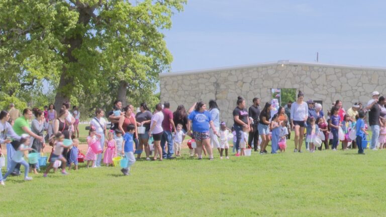 The Easter bunny got to work early this year at Navasota’s annual egg hunt