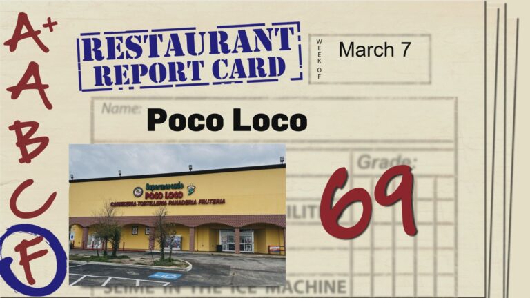 Restaurant Report Card: March 7, 2024