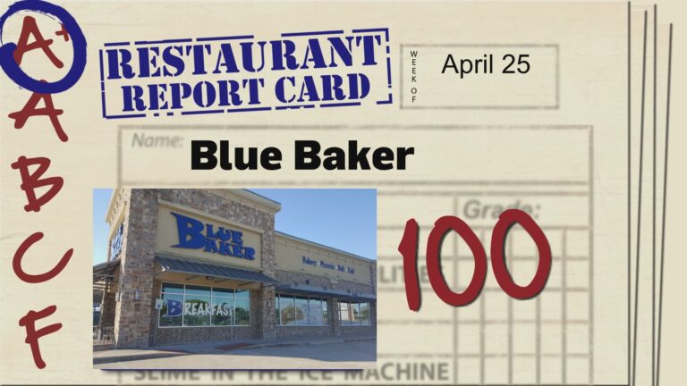 Restaurant Report Card: April 25, 2024