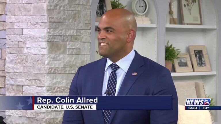 Rep. Colin Allred discusses Senate bid, Texas high-speed rail