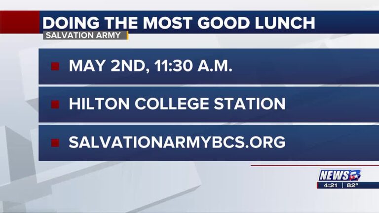 The Salvation Army of BCS to host its “Doing the Most Good” Luncheon