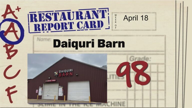 Restaurant Report Card: April 18, 2024