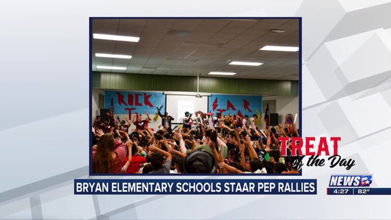 Treat of the Day: Bryan ISD elementary schools hold pep rallies for test week