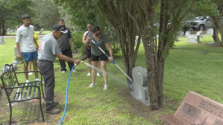 Volunteers come together to clean Bryan City Cemetery grounds