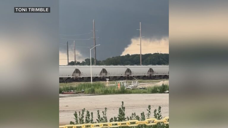 Tornado spotted on the ground Thursday in Roberston County