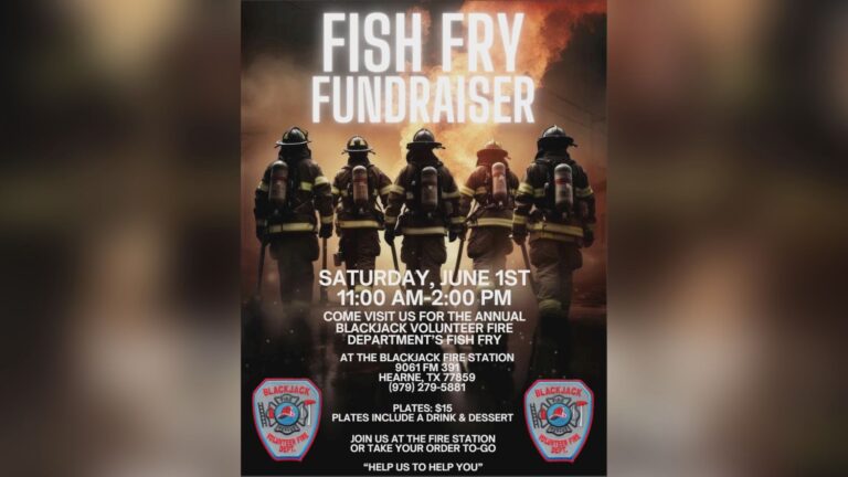 Fish Fry Fundraiser planned Saturday for Blackjack Volunteer Fire Dept