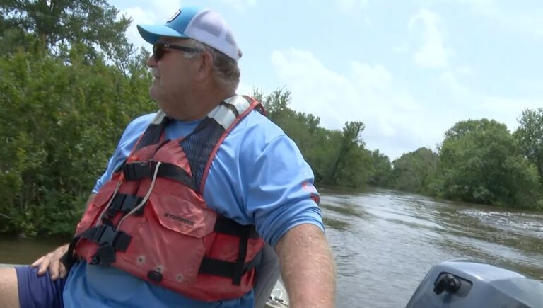 Floodwater damages residential property, affects local trash routes