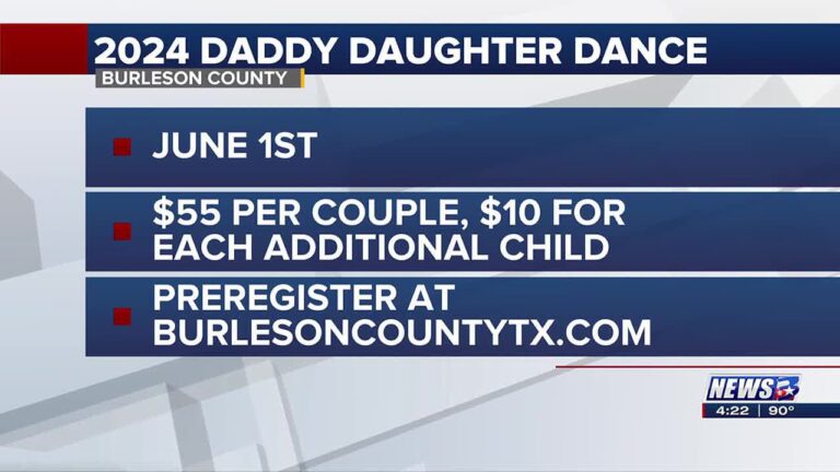 Burleson County Chamber of Commerce to hold 6th Annual Daddy Daughter Dance