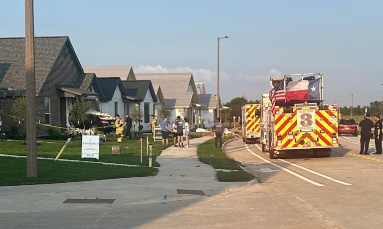 Driver injured after car crashes into new home in College Station