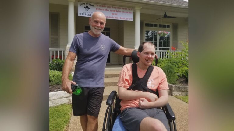 Brazos County neighborhood marks a decade of supporting former student with traumatic brain injury