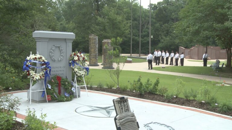 Tomb of the Unknown Solider Never Forget Garden dedicated at Veterans park