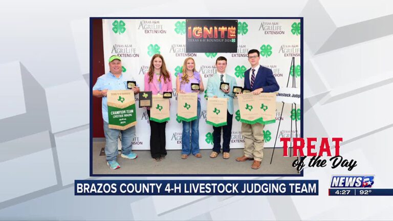 Treat of the Day: Brazos County 4-H Livestock Judging Team wins first place