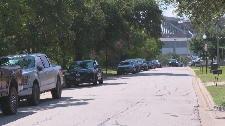 Residents in neighborhood with net paid parking welcomed visitors with lemonade stand