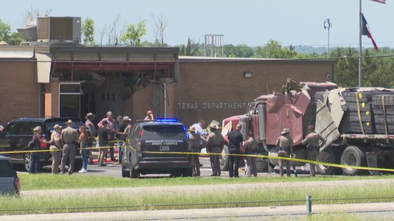 First responders thanked for bravery, response to 18-wheeler DPS office crash