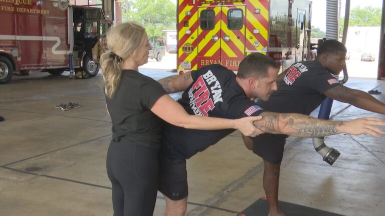 Bryan firefighters participate in tactical yoga this week to improve their physical and mental health