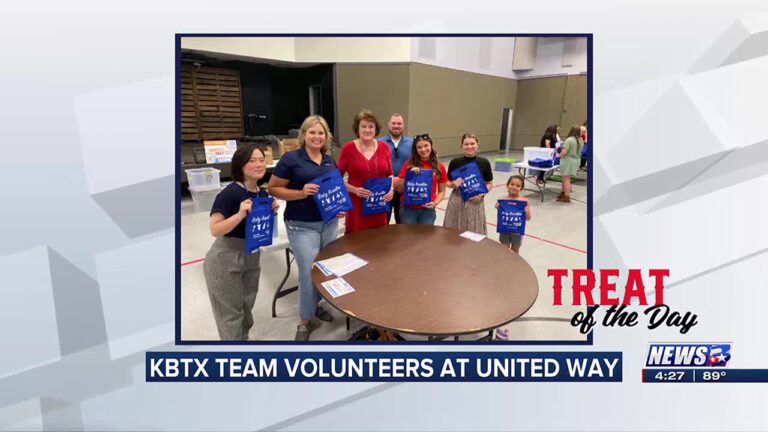 Treat of the Day: KBTX team volunteers for Day of Action