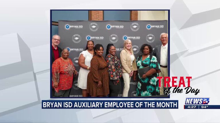 Treat of the Day: Bryan ISD Auxiliary Employee of the Month