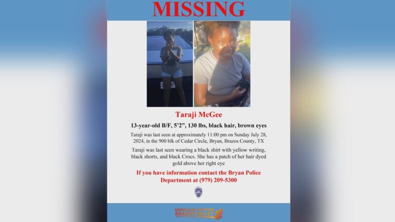 Bryan police searching for missing teenager