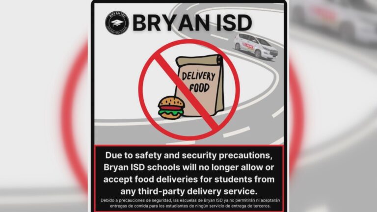 Bryan ISD no longer allowing students to order deliveries during school day