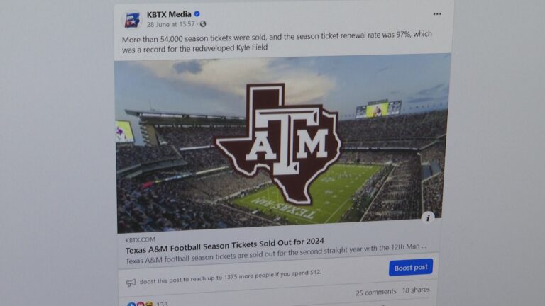 Spotting a scam: KBTX Facebook post brings aggressive thirdhand ticket sales with no tickets