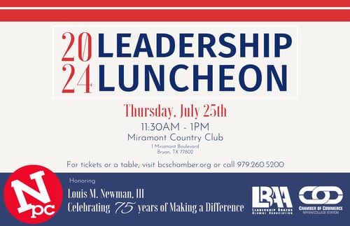 B/CS Chamber of Commerce Leadership Luncheon