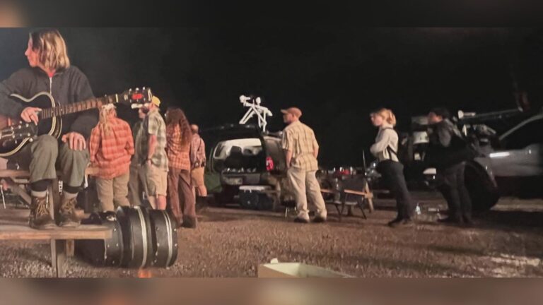 Brazos Valley storm tracker worked on the set of new movie