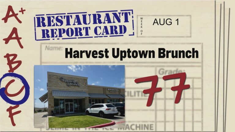 Restaurant Report Card: August 1, 2024