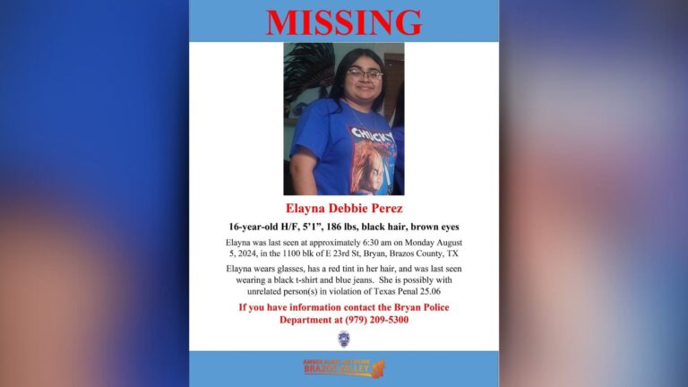 Bryan teen reported missing