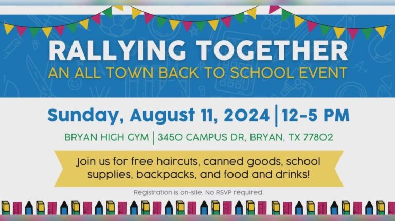 Goldstar Barber Studio, All Heart Inc. and Bryan ISD unify for a back-to-school event this weekend